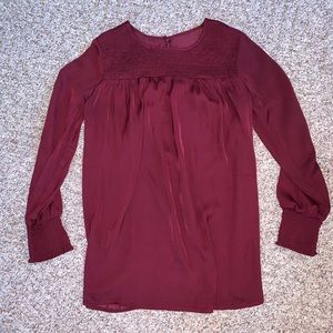 Business casual silk long sleeve